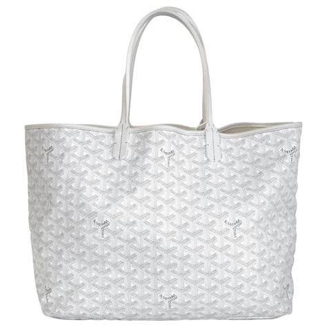 goyard tote white|Goyard pm tote price.